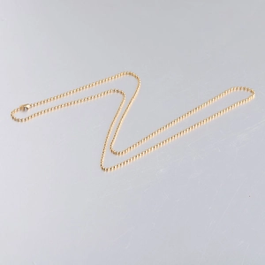 Minimalist 1.5mm golden stainless steel bead ball chain necklace for DIY jewelry making