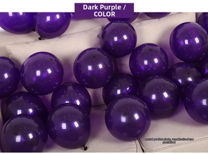 Close-up of deep purple matte latex balloons with premium glossy finish for party decor