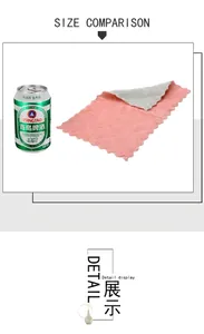 Close-up of diamond weave microfiber cleaning cloth with scalloped edges and dual-tone finish