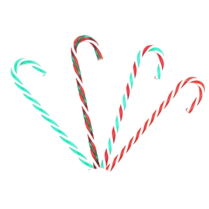 Christmas Candy Cane Ornaments PS Plastic Spiral Stripe Hanging Holiday Party Tree Decorations Novelty