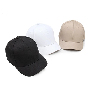 Casquette de Baseball à Fermeture Complète Avec Bord Court Homme Femme Mélange Coton Polyester Couleur Unie Chapeau de Soleil
