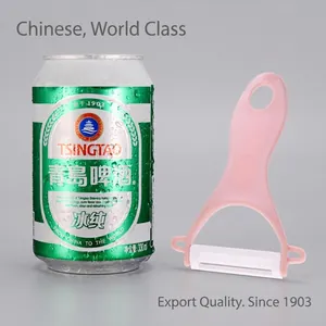 Pelador rosa con hoja de cerámica para frutas y verduras con mango ergonómico cómodo