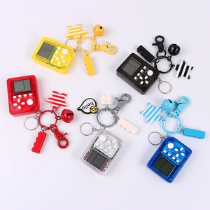 Portachiavi Creativo a Forma di Console per Videogiochi Brick Retrò Portatile per Borsa Chiavi Auto Zaino Regalo per Bambini