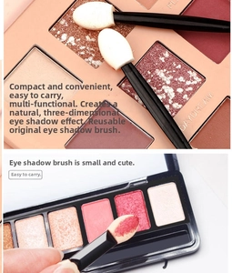 Close-up of dual-ended sponge eyeshadow applicators for precise blending and makeup
