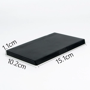 Schwarze 40-Farben Lidschattenpalette Maße: 15,1 cm Länge, 10,2 cm Breite, 1,1 cm Höhe