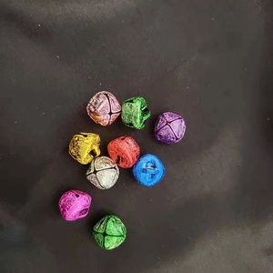 Colorful matte cross bells for Christmas crafts and DIY pet collar decorations
