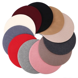 Women's Winter Wool Blend Beret Hat Warm Knitted Artist Painter Cap Japanese Minimalist Solid Color Outdoor Fashion Accessory