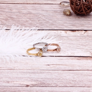 Sparkling hexagonal stackable rings in gold silver and rose gold with pavé crystals