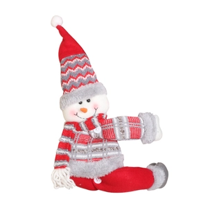 Creative Christmas snowman plush curtain buckle doll for holiday window and room decoration