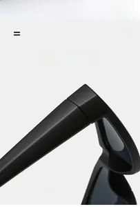 Detailansicht der mattschwarzen, leichten und elastischen Scharniere der Sportsonnenbrille