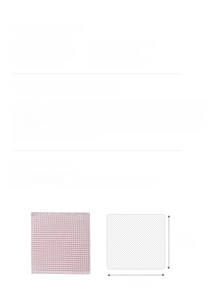 Detailed specifications of pink 34x34cm cotton waffle hand towel with 35g weight