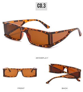 Vue sous trois angles de lunettes de soleil rétro en écaille avec verres marrons