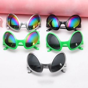 Alien Glasses Sunglasses Novelty Plastic Oversized Funny For Halloween Party Cosplay Festival Photo Booth Props Eyewear