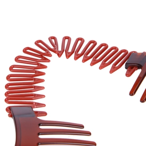 Amber plastic hair comb banana clip for styling hairstyles and bun accessories
