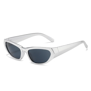 Retro Y2K Sport Sonnenbrille PC Oval Cat Eye Verspiegelte Gläser UV400 Schutz Outdoor Radfahren Mode Für Damen Herren