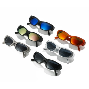Retro-Sportsonnenbrille mit dickem rechteckigem Rahmen für Damen und Herren