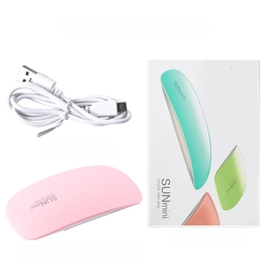 Portable SUNmini UV/LED nail lamp with 1m USB cable and original packaging box