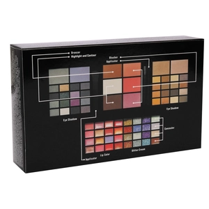 74-color versatile makeup palette set including eyeshadow, lip gloss and concealer kit