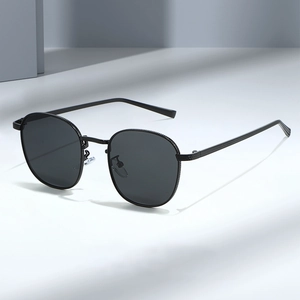 Lunettes De Soleil Monture Métallique Protection UV400 Rétro Rectangle Mode Vintage Pour Hommes Et Femmes