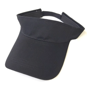 Klassieke zwarte katoenen zonneklep voor buitensporten met een minimalistisch design