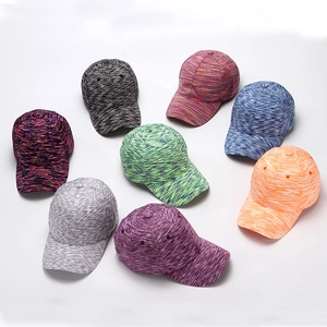 Cappello Da Baseball In Misto Cotone Space Dye Regolabile Visiera Curva Cappello Da Sole Sport All'aperto Casual