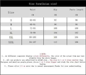 Detailed size chart for fleece sportswear set showing Asian sizing in CM for S-3XL