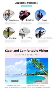 Detail view of polarized lenses showing glare reduction and high definition visual clarity