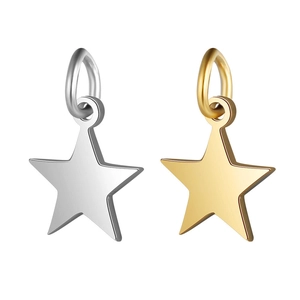 Gepolijst Roestvrij Staal Ster Hanger Pentagram Charm Voor DIY Sieraden Maken Ketting Armband Accessoires Vrouwen Mannen