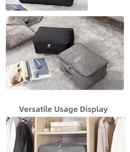 Vue détaillée des grands sacs de voyage avec fermetures éclair bidirectionnelles et poignées
