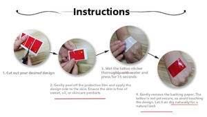 Step-by-step guide for applying waterproof freckle tattoos using water transfer technology