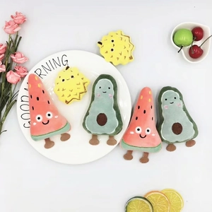 Cute Cartoon Plush Fruit Brooch Pin Embroidered Watermelon Avocado Durian For Clothes Bag Decoration Kawaii Accessories