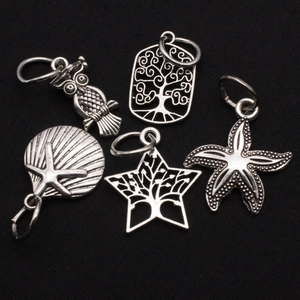 Vintage Alloy Charms Pendants Owl Starfish Shell Tree Of Life For DIY Jewelry Making Necklaces Bracelets Retro Style