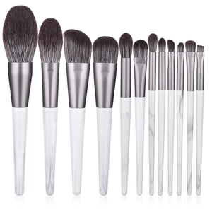 Professional Makeup Brushes Synthetic Fiber Bristles Soft Wooden Handle Metal Ferrule Face Eye Shadow Foundation Powder Blending