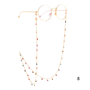 Evil Eye Glasses Chain Metal Eyeglass Strap Anti Slip Lanyard Retro Enamel Charms Sunglasses Holder Neck Cord For Women