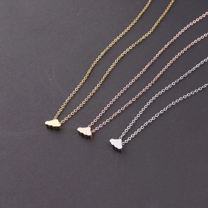 Mirror polished cloud pendant necklaces in gold, rose gold, and silver finishes