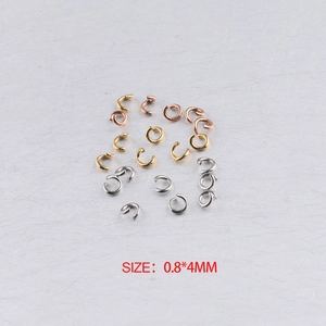 Stainless Steel Open Jump Rings For DIY Jewelry Making Findings Connectors Steel Gold Rose Gold Plated Round Circle Loops
