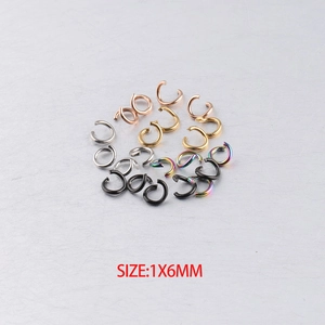 Stainless Steel Open Jump Rings For DIY Jewelry Making Findings Round Metal Connectors For Necklaces Bracelets Earring Components