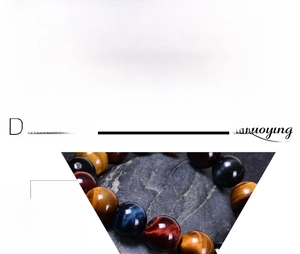 Detailed size chart for natural tiger eye bracelets with 6mm to 12mm bead diameters