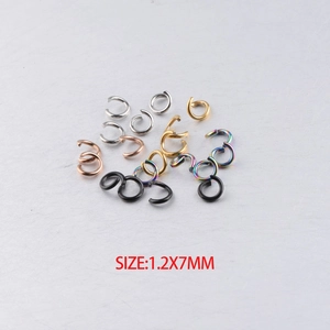 Stainless Steel Open Jump Rings Colorful Gold Black Circular Connectors For DIY Jewelry Making Crafts Findings
