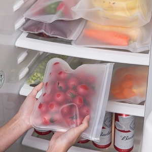 Reusable EVA food storage bags for refrigerator fruits and vegetables preservation
