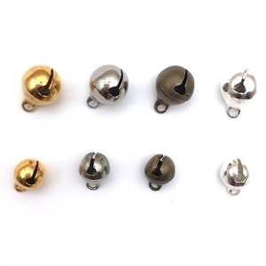 Assorted vintage alloy bell pendants in gold silver and bronze for DIY jewelry making