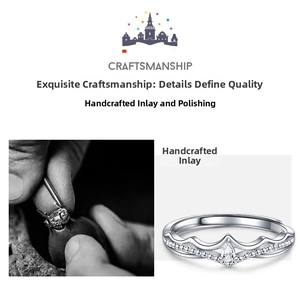 Detailed craftsmanship of V-shaped crown ring with pear-cut diamond and pavé setting