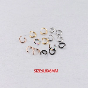 Stainless Steel Open Jump Rings For Jewelry Making DIY Connection Findings Accessories Multiple Colors Simple Style