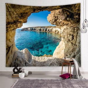 Landscape Scenery Wall Hanging Tapestry Bohemian Nordic Style 3D Nature Digital Print Polyester Fabric Home Decor