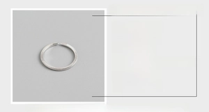 Detailed specifications of S925 sterling silver minimalist ring with 1.3mm width