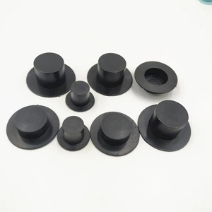 Mini chapeaux haut-de-forme noirs en plastique pour bonhommes de neige et poupées DIY