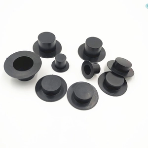 Bouchons en caoutchouc noir de tailles assorties pour bricolage et accessoires