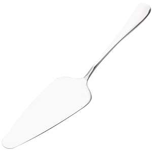 Polished 304 stainless steel cake server with serrated edge for baking and pizza