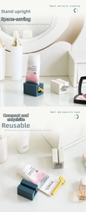 Spremi-dentifricio manuale verticale con manopola rotante per il set da bagno