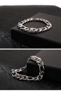 Detailed macro view of the 18K gold style hip hop cuban link bracelet with diamond buckle